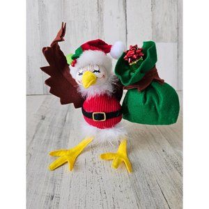 Annalee bird duck Santa bag Xmas decor